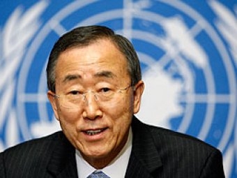 Генсек ООН поблагодарил Порошенко за "поиск мирного решения конфликта"